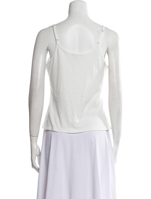 Nili Lotan Scoop Neck Sleeveless Crop Top