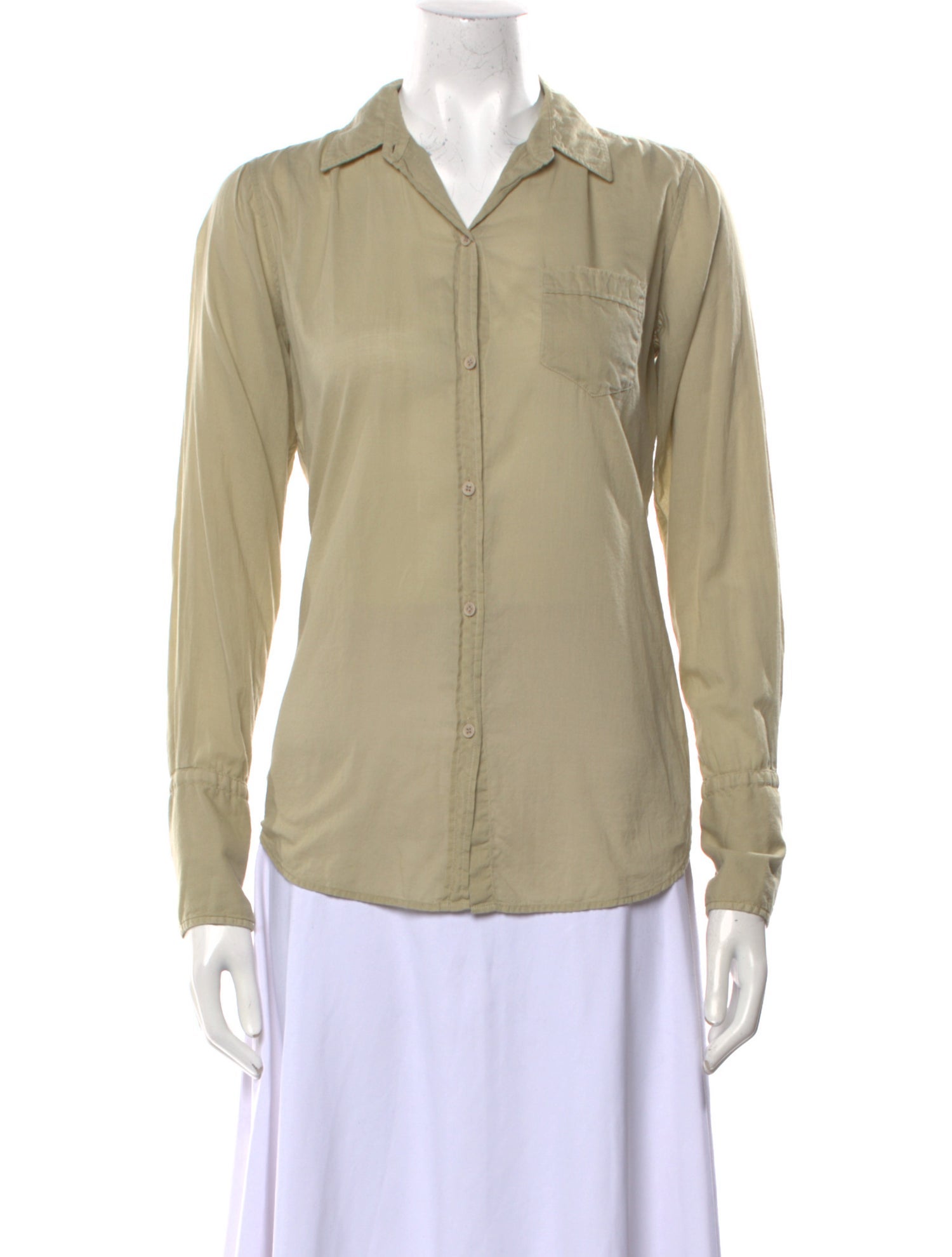 Nili Lotan Long Sleeve Button-Up Top