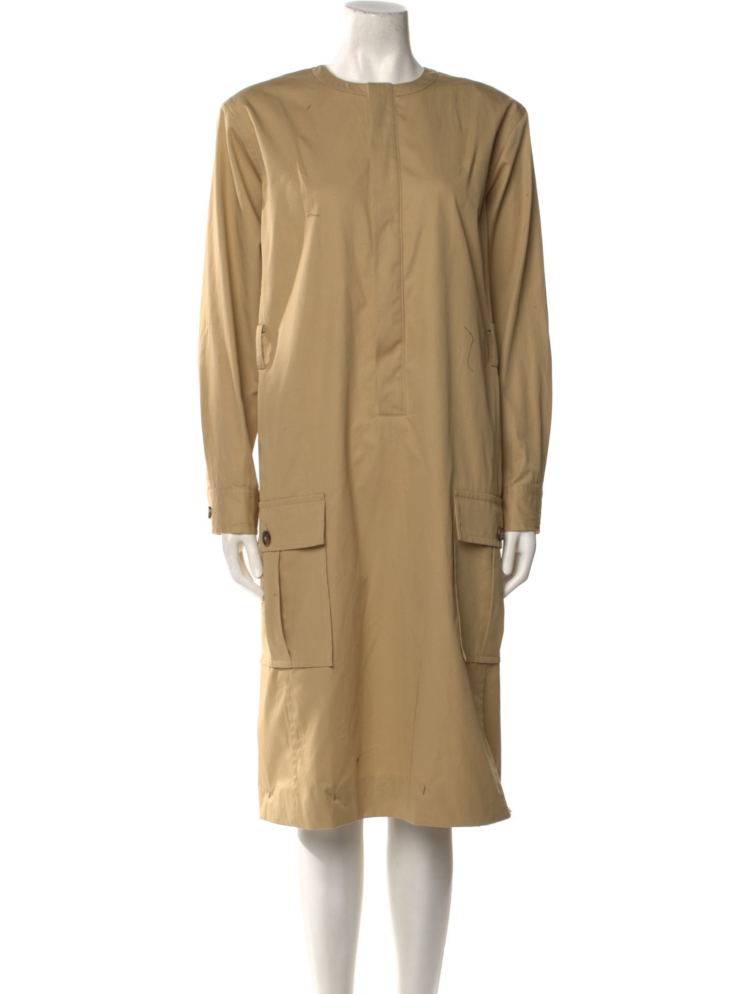 Nili Lotan Crew Neck Midi Length Dress