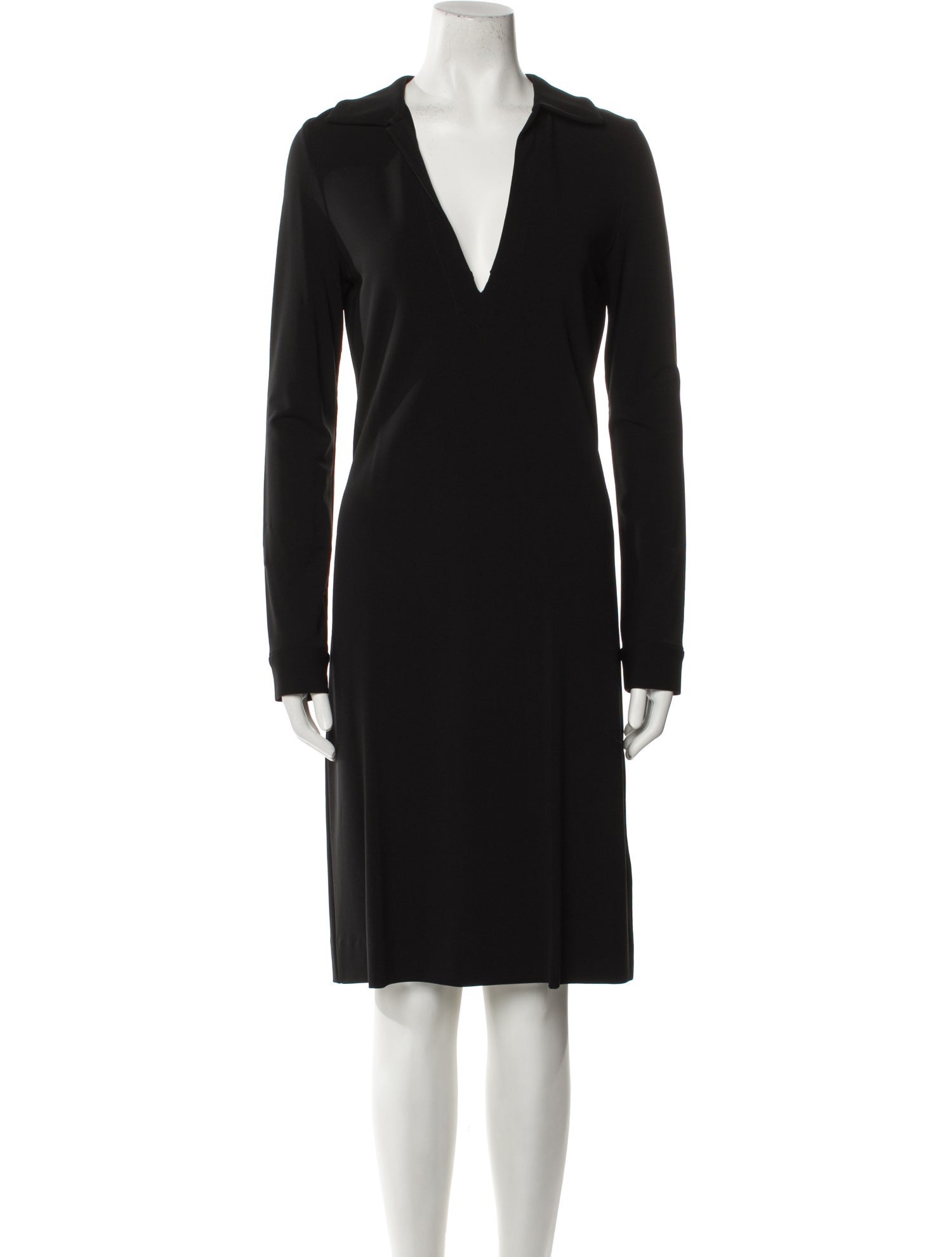 Nili Lotan V-Neck Knee-Length Dress