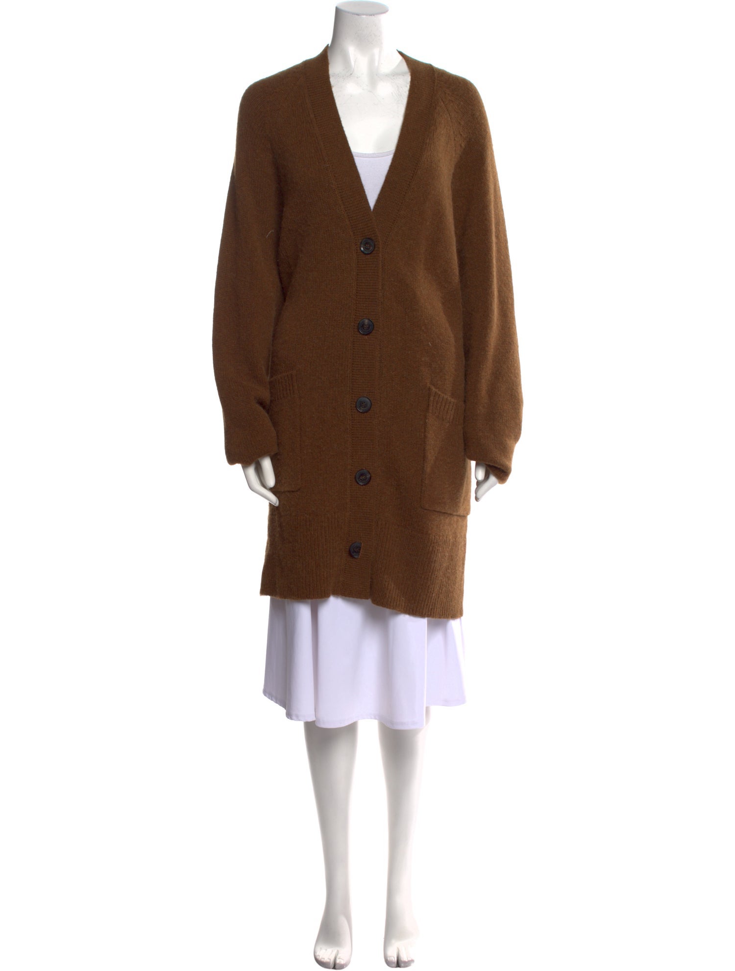 Nili Lotan V-Neck Long Sleeve Cardigan