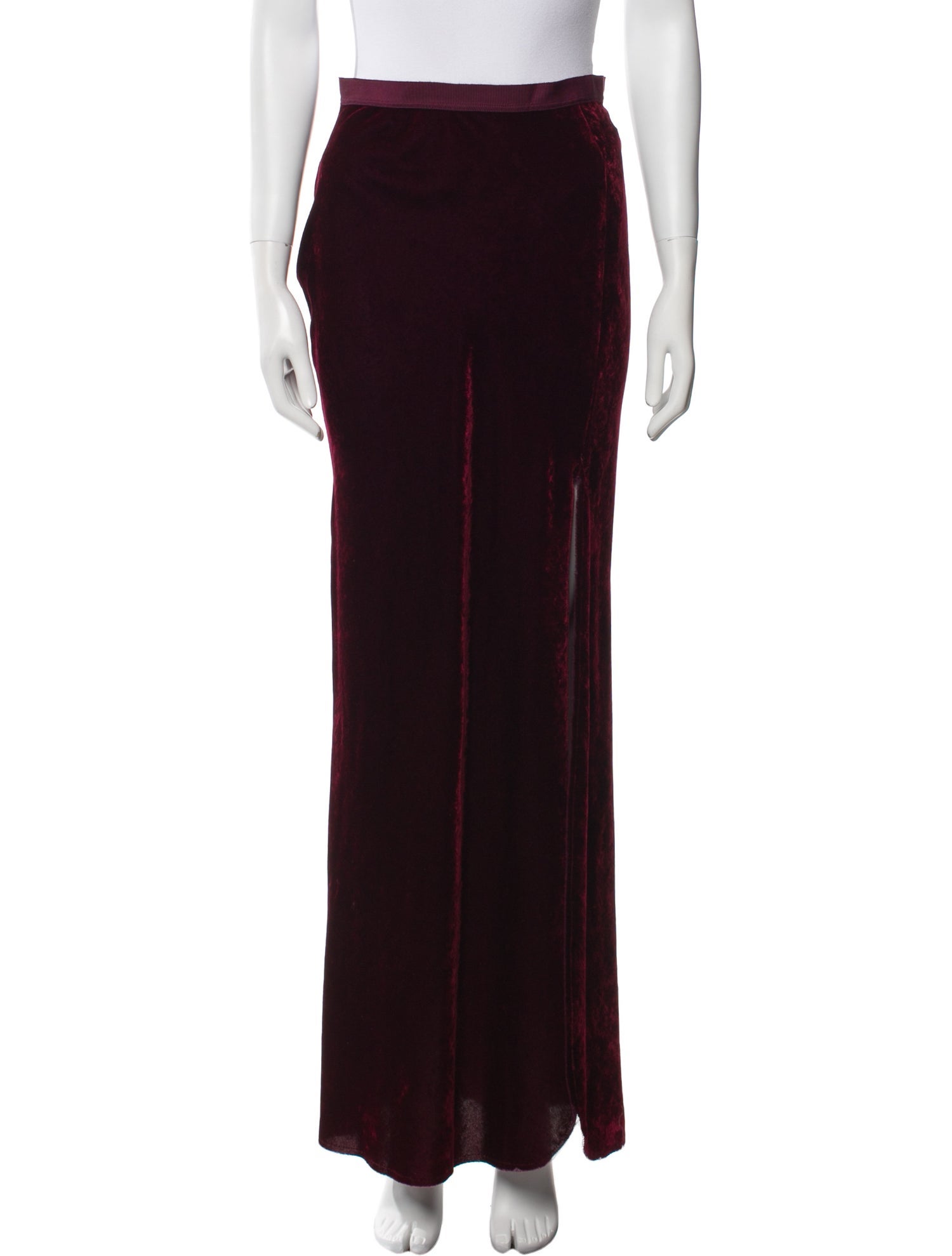 Nili Lotan Grosgrain Trim Long Skirt