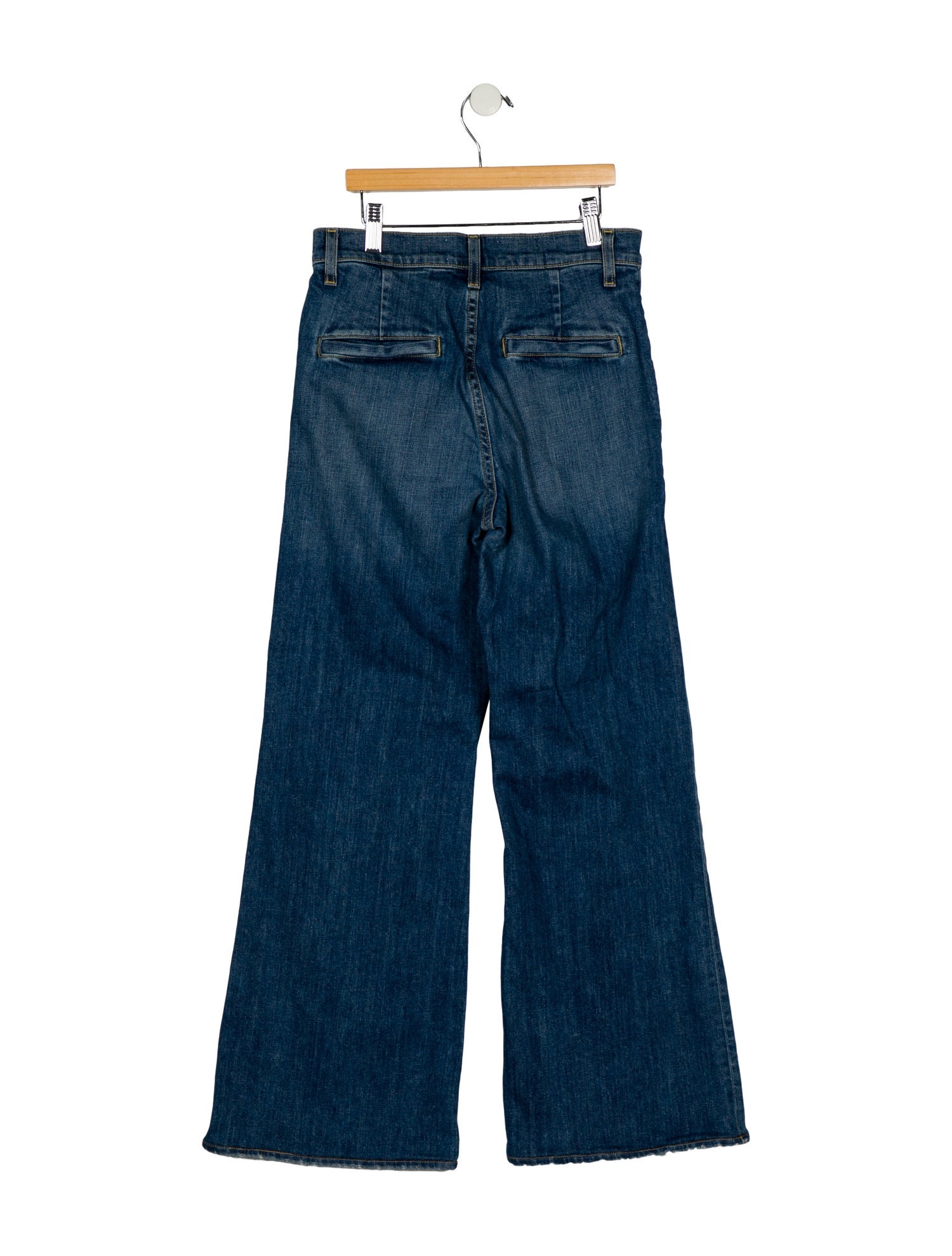 Nili Lotan Mid-Rise Wide Leg Jeans