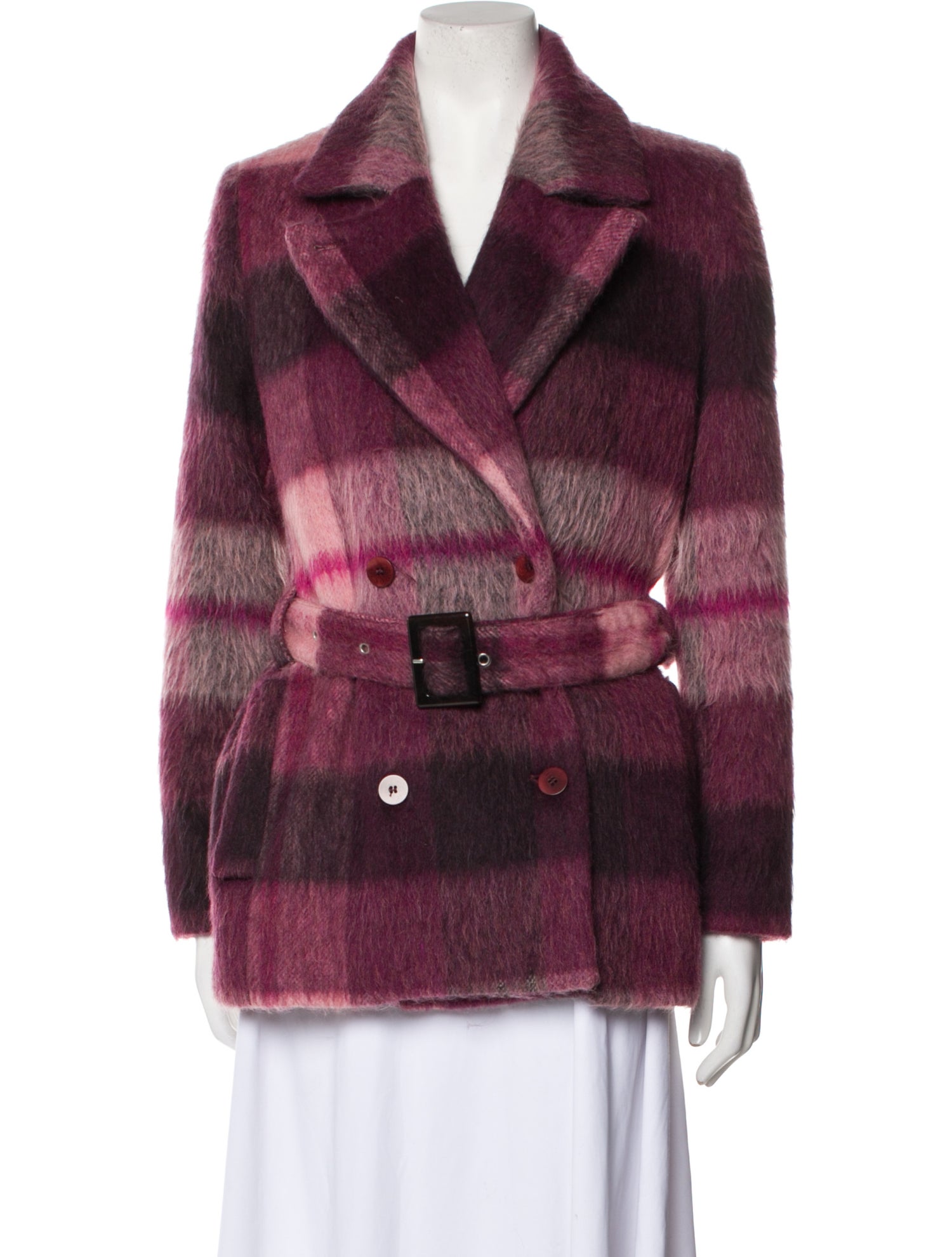 Nili Lotan Wool Houndstooth Print Blazer