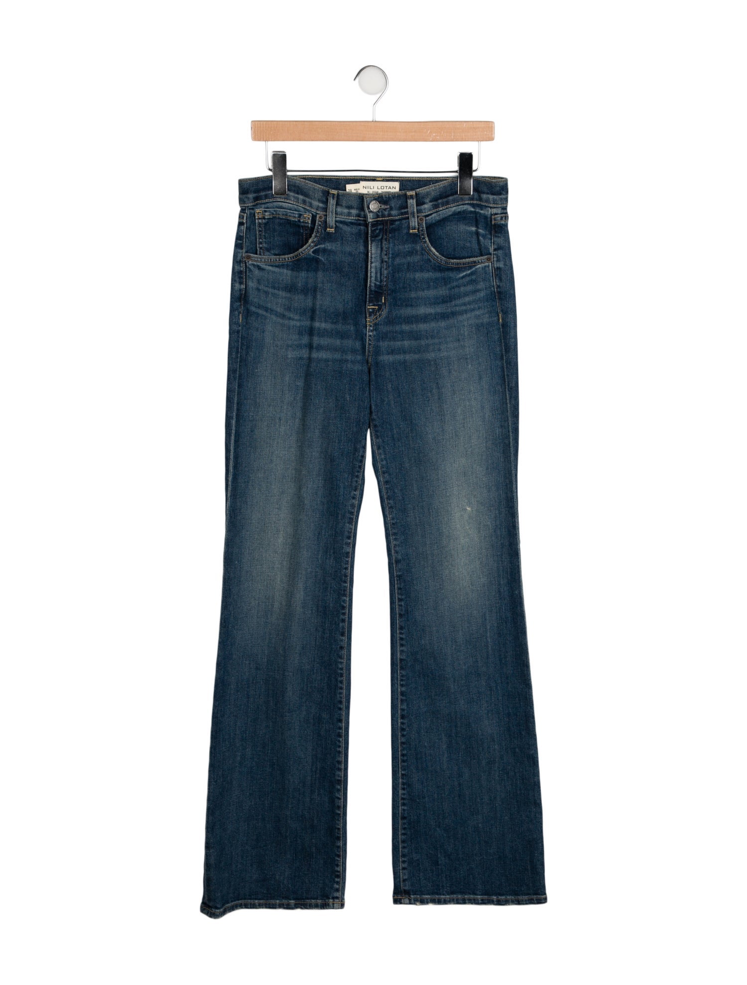 Nili Lotan High-Rise Wide Leg Jeans