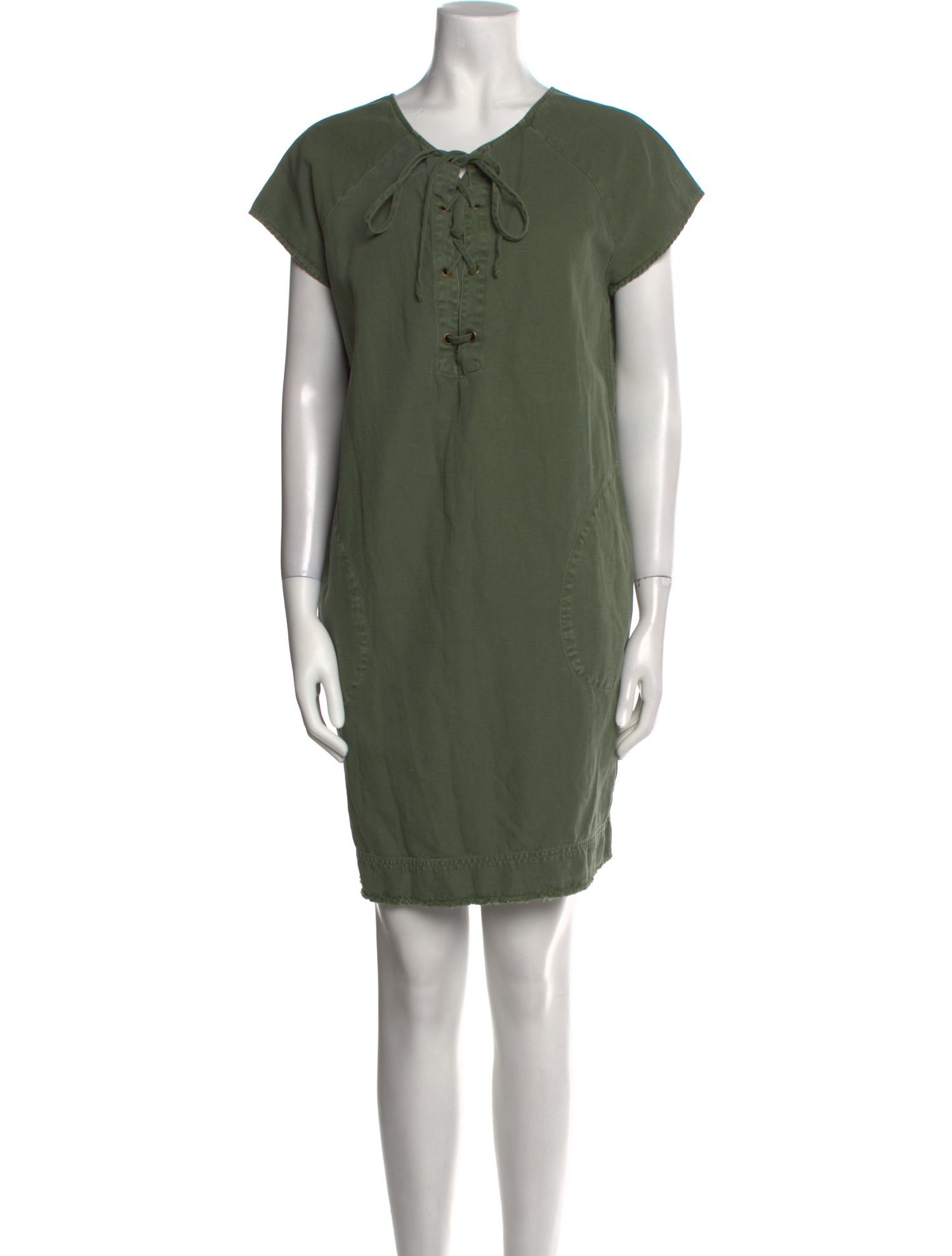 Nili Lotan Crew Neck Mini Dress