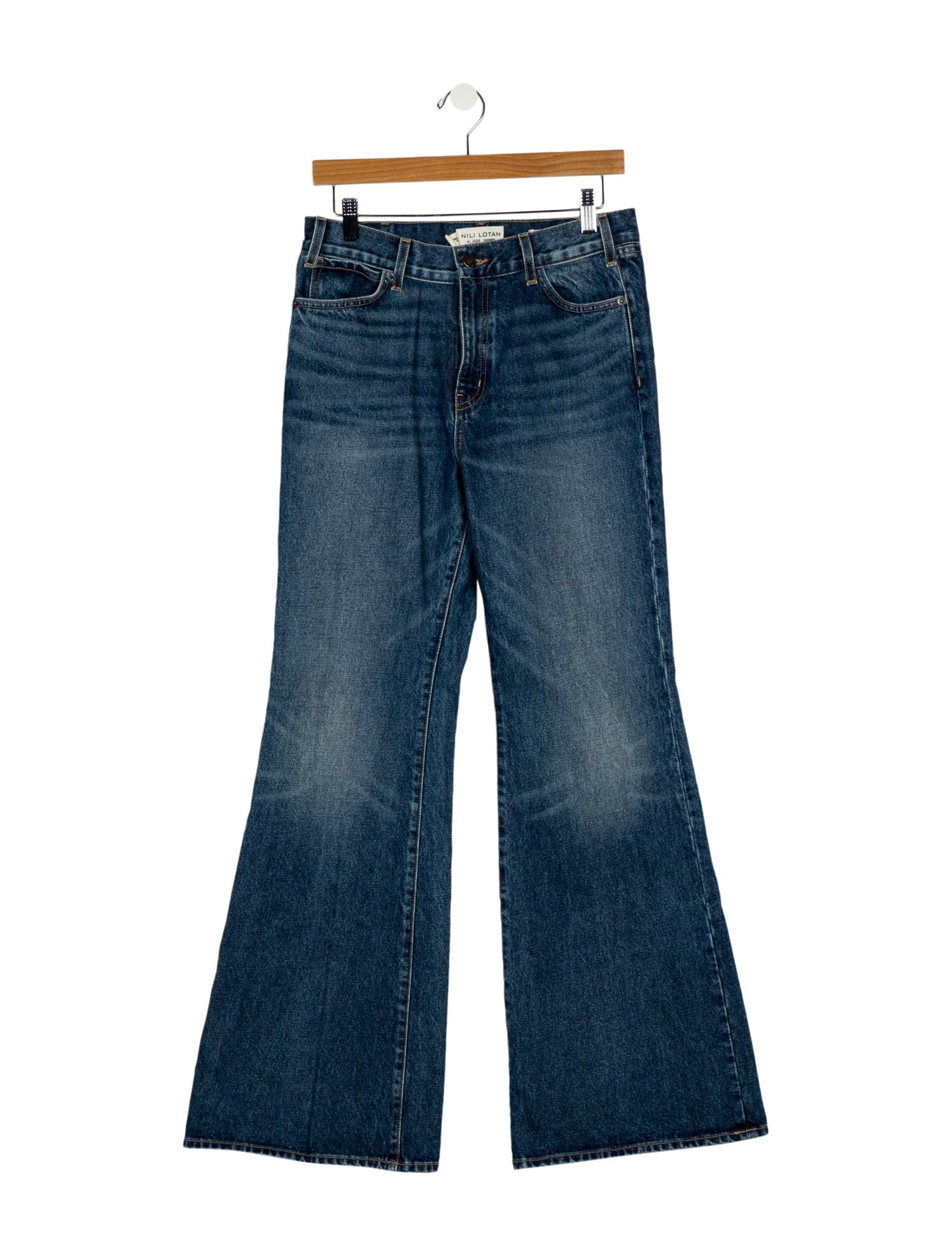 Nili Lotan High-Rise Wide Leg Jeans