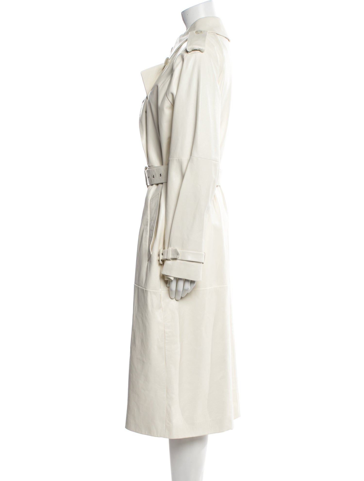 Nili Lotan Lamb Leather Trench Coat