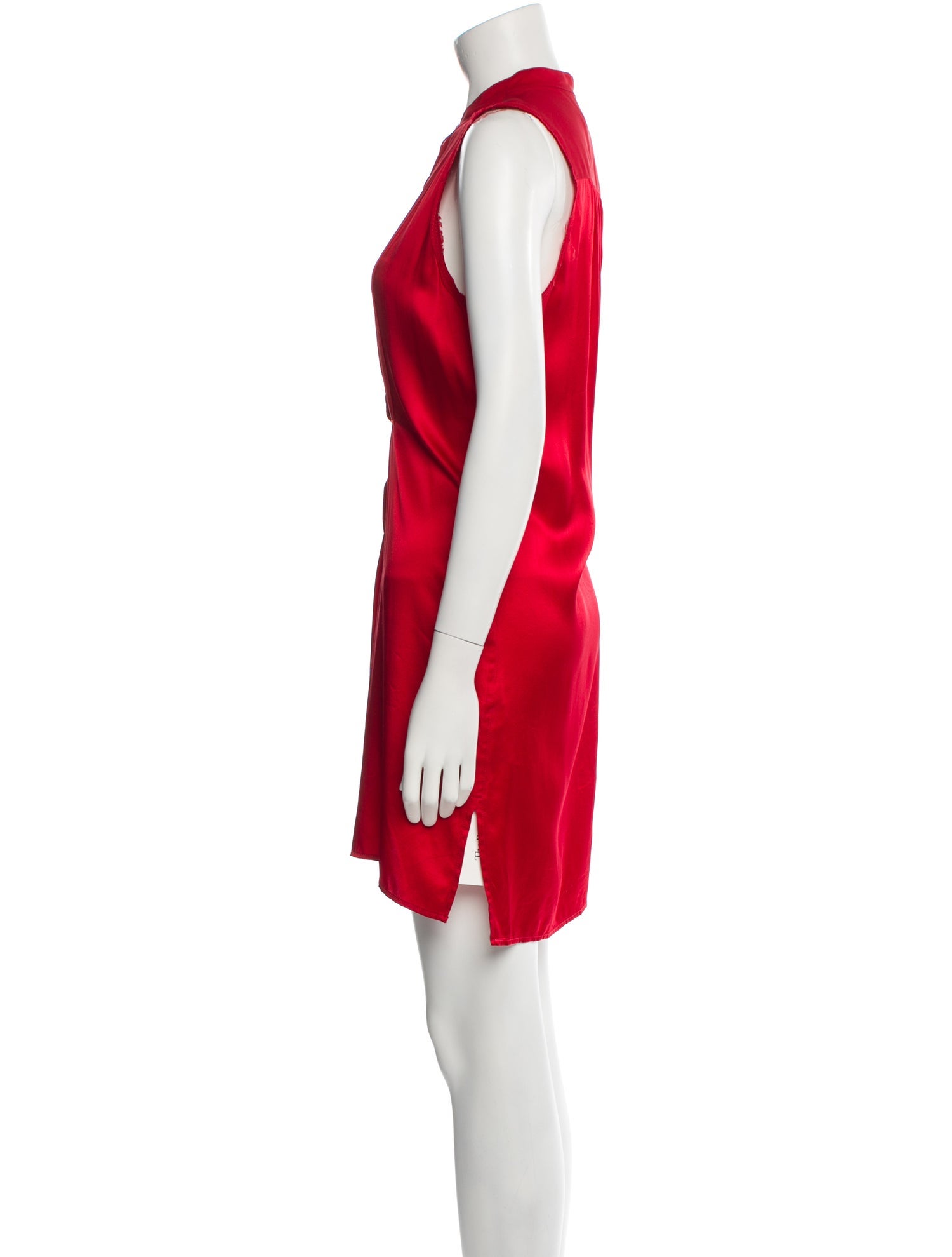 Nili Lotan Mock Neck Mini Dress