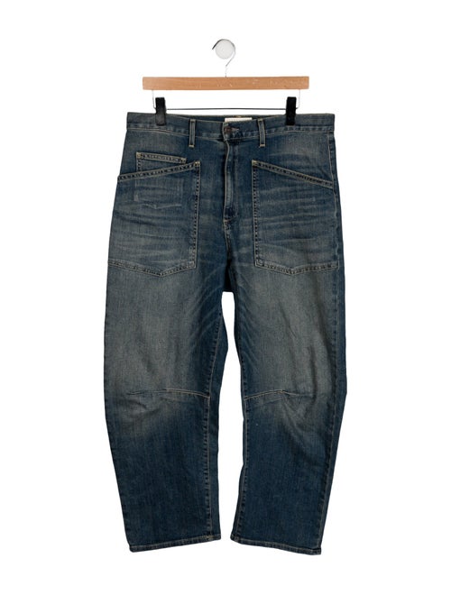 Nili Lotan High-Rise Straight Leg Jeans