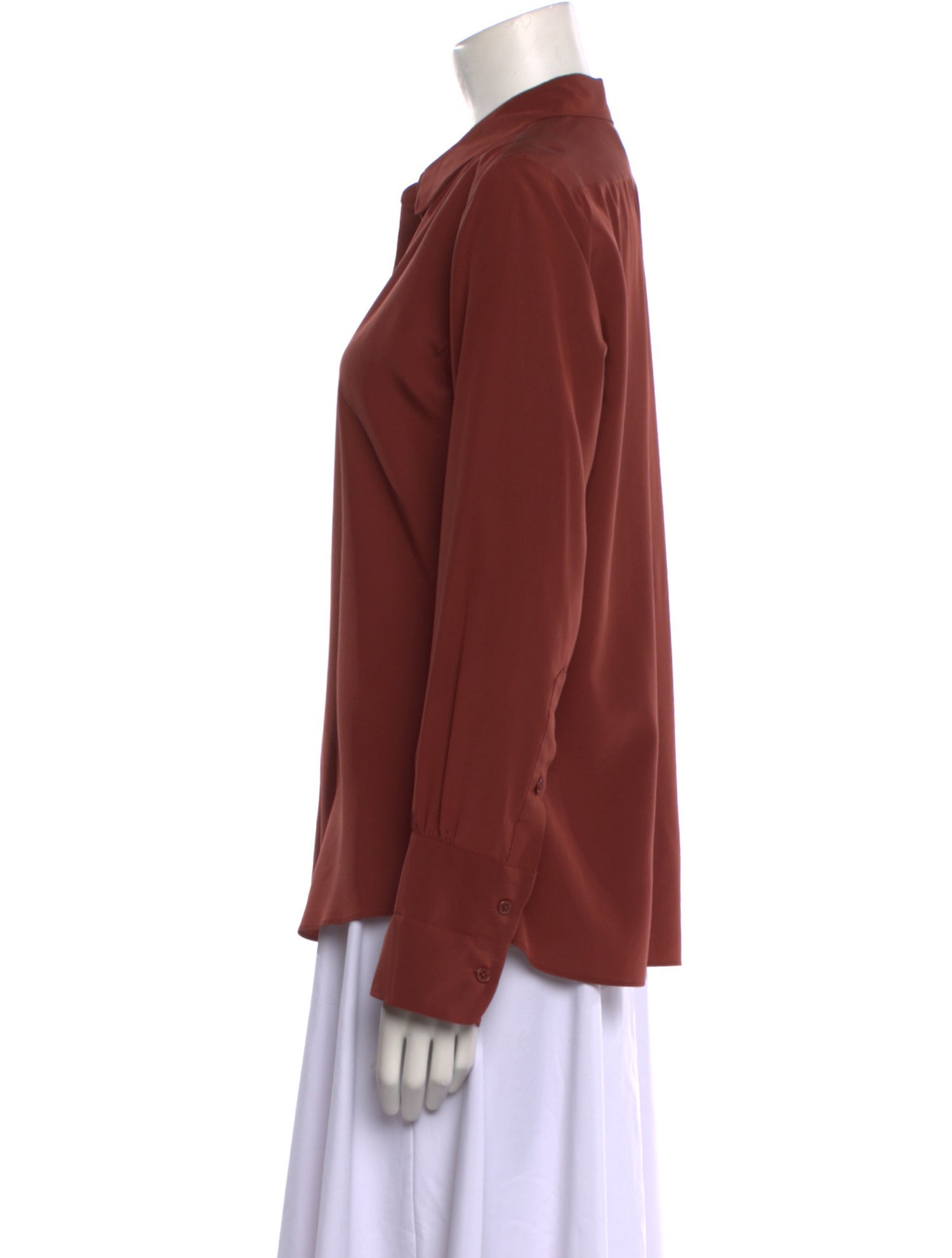 Nili Lotan Silk Long Sleeve Blouse