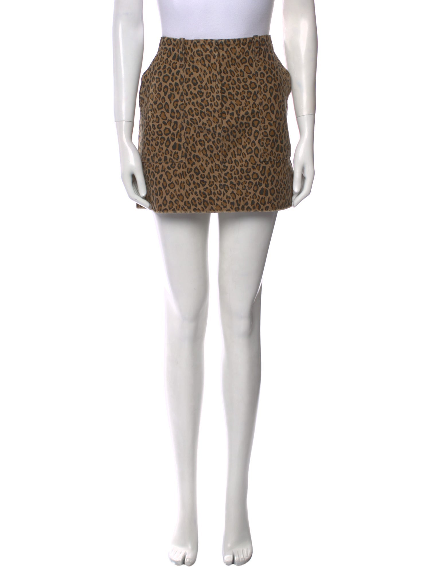 Nili Lotan Animal Print Mini Skirt