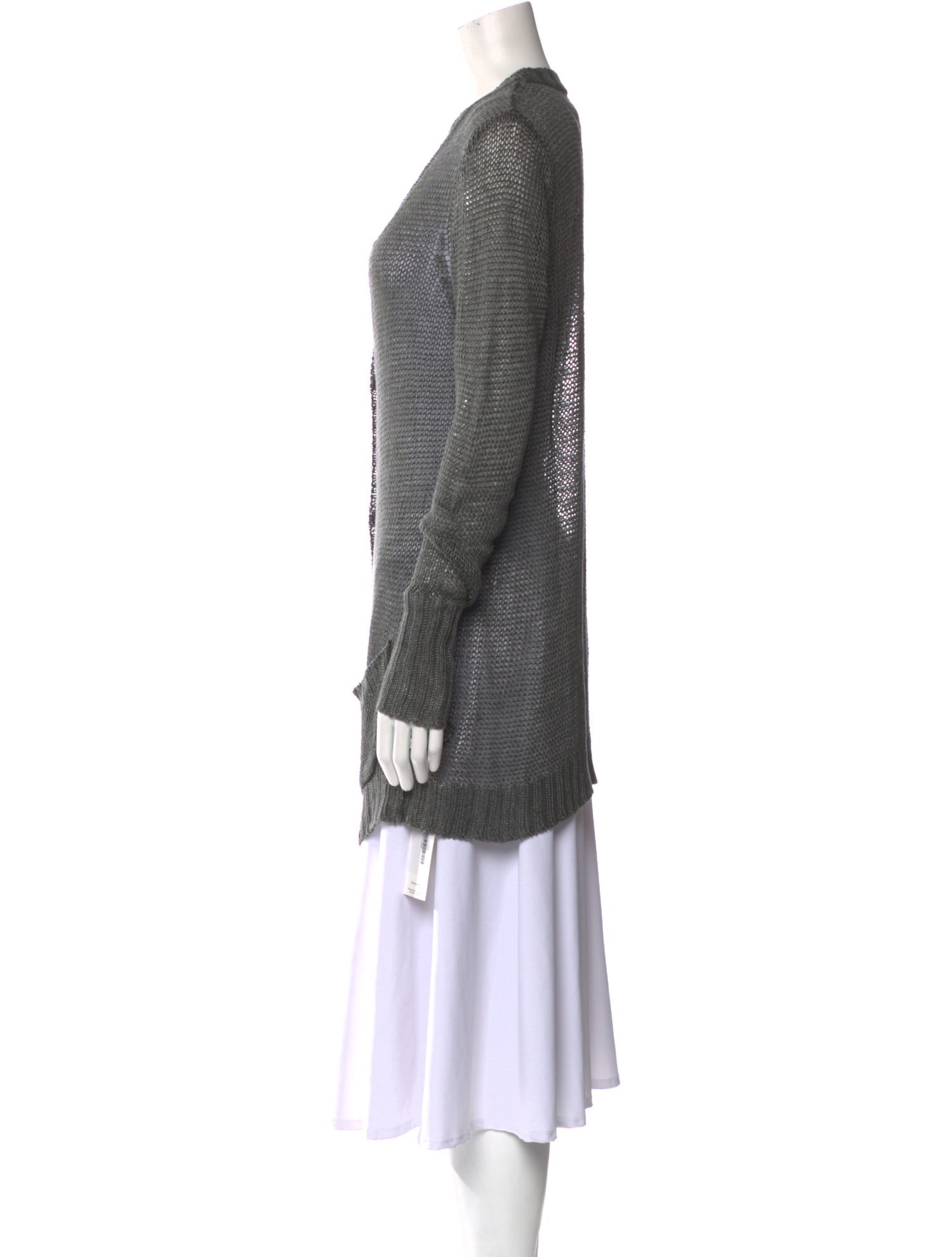 Nili Lotan Linen V-Neck Sweater