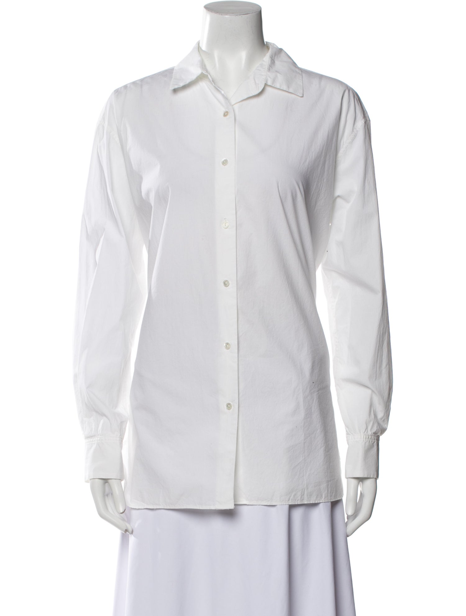 Nili Lotan Long Sleeve Button-Up Top