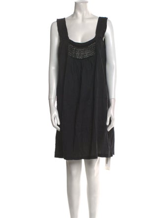 Nili Lotan Scoop Neck Mini Dress