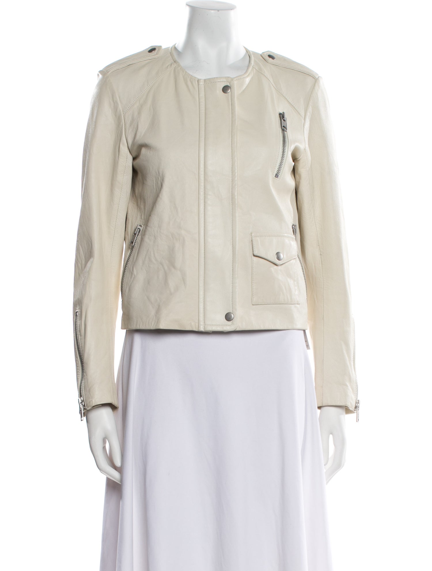 Nili Lotan Leather Evening Jacket