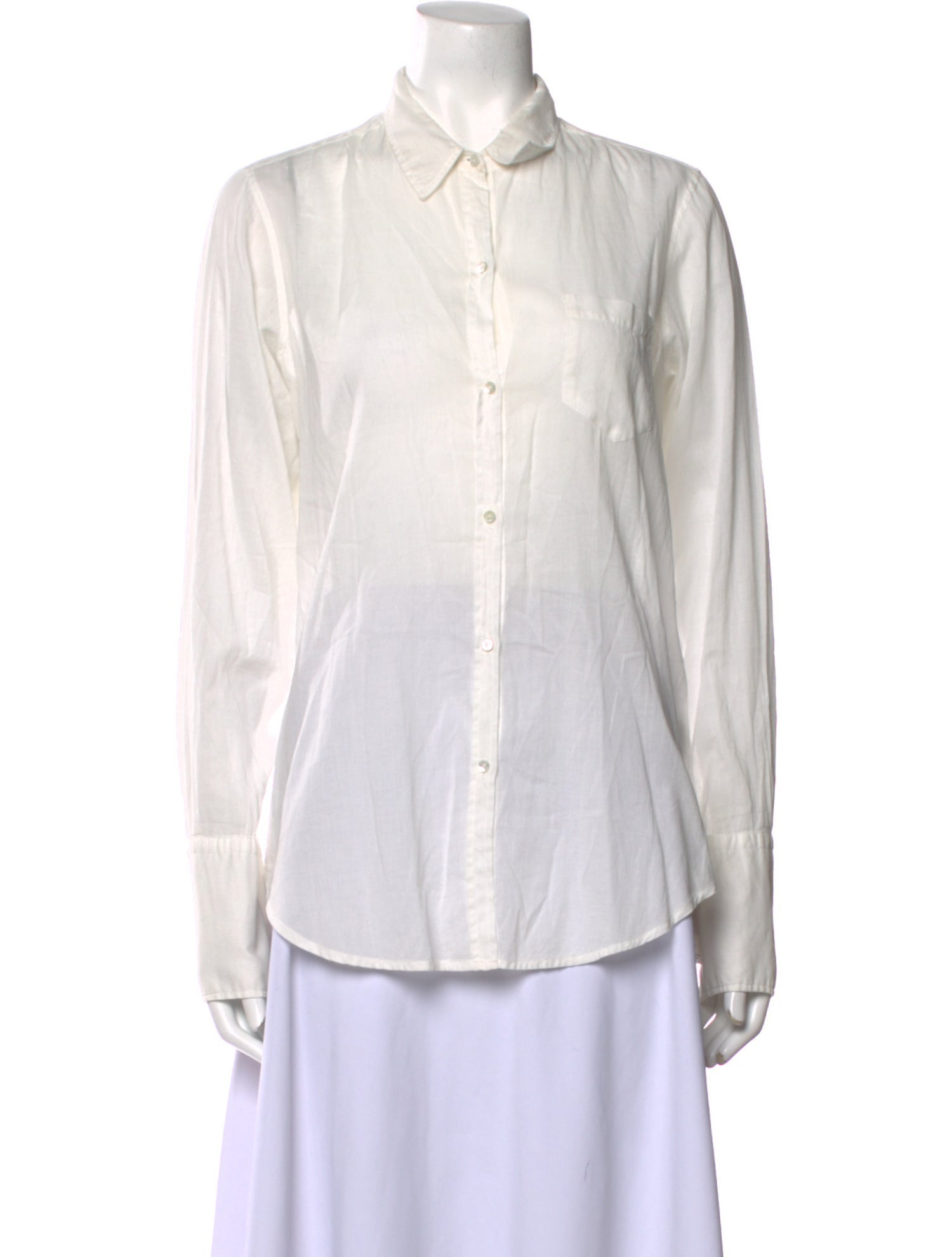 Nili Lotan Long Sleeve Button-Up Top
