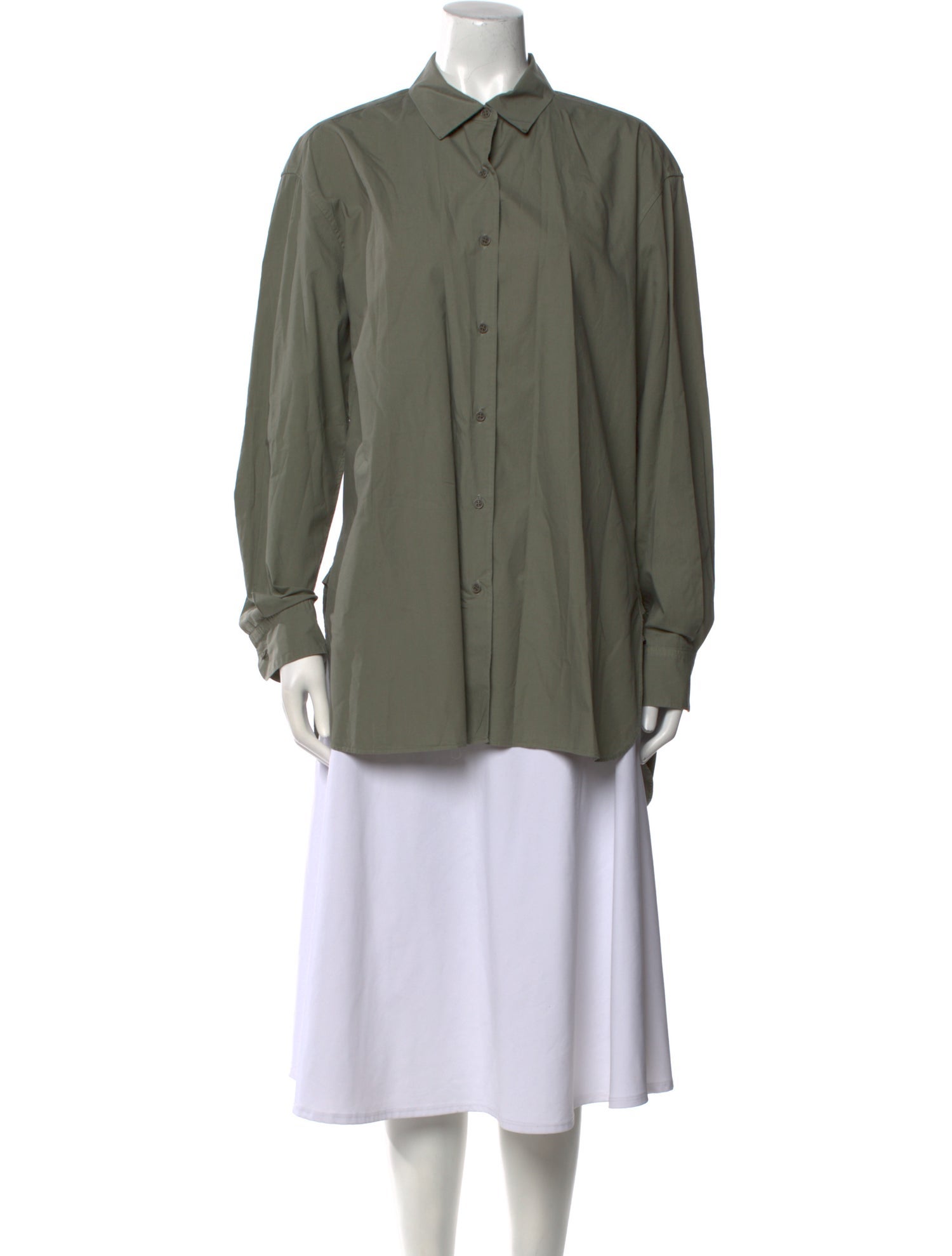 Nili Lotan Long Sleeve Button-Up Top