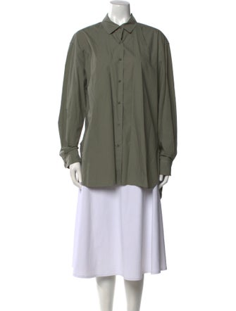 Nili Lotan Long Sleeve Button-Up Top