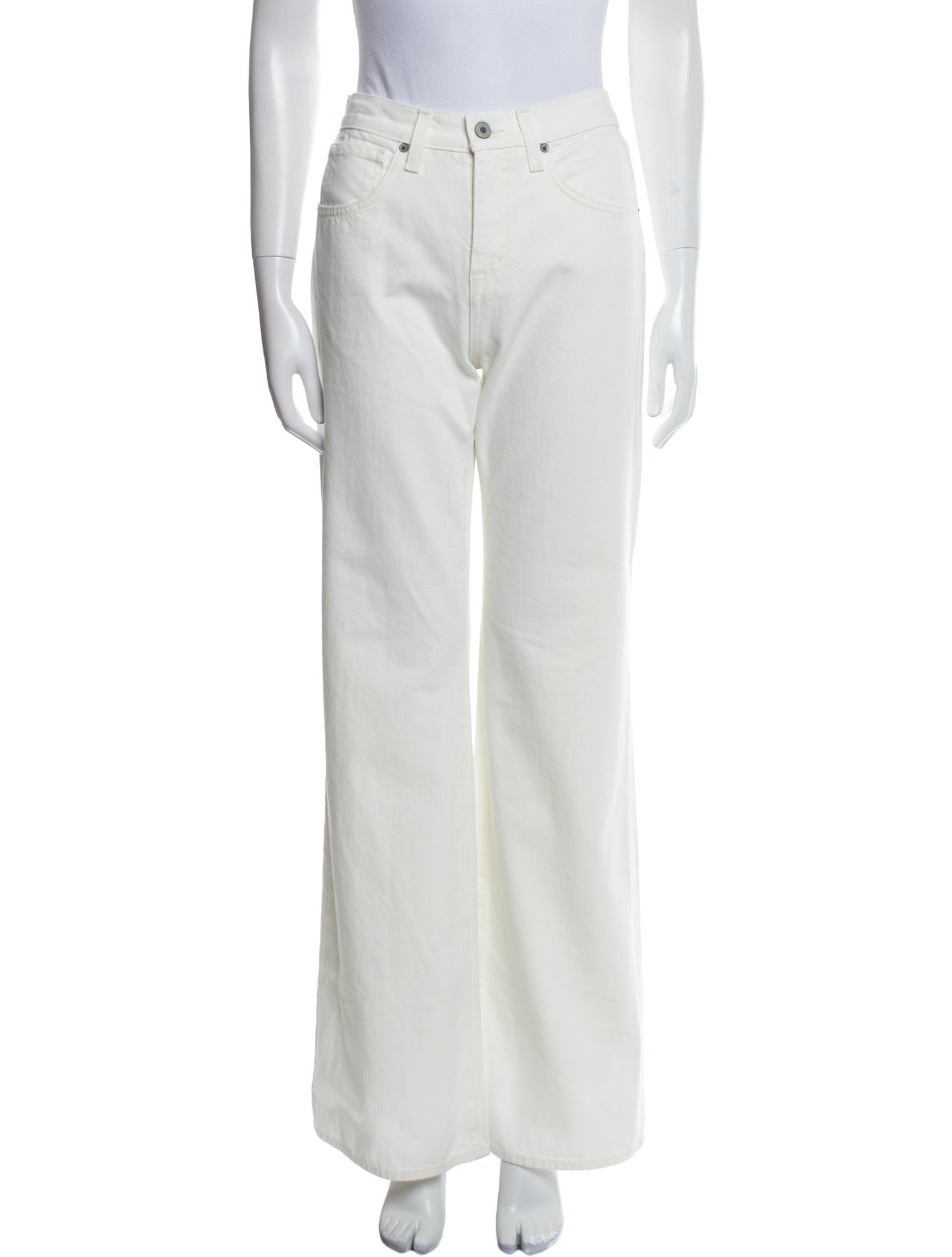 Nili Lotan Mid-Rise Wide Leg Jeans