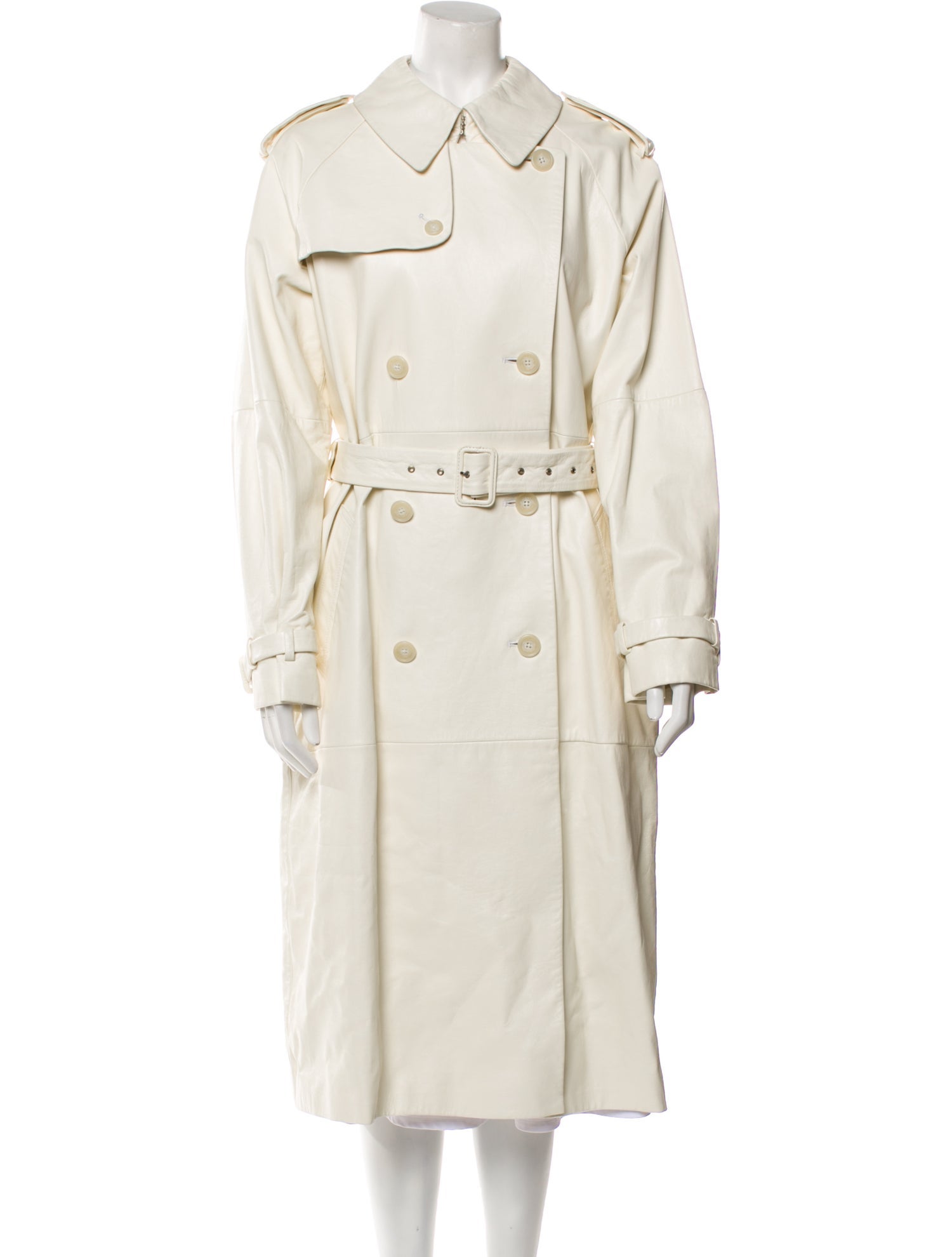 Nili Lotan Lamb Leather Trench Coat