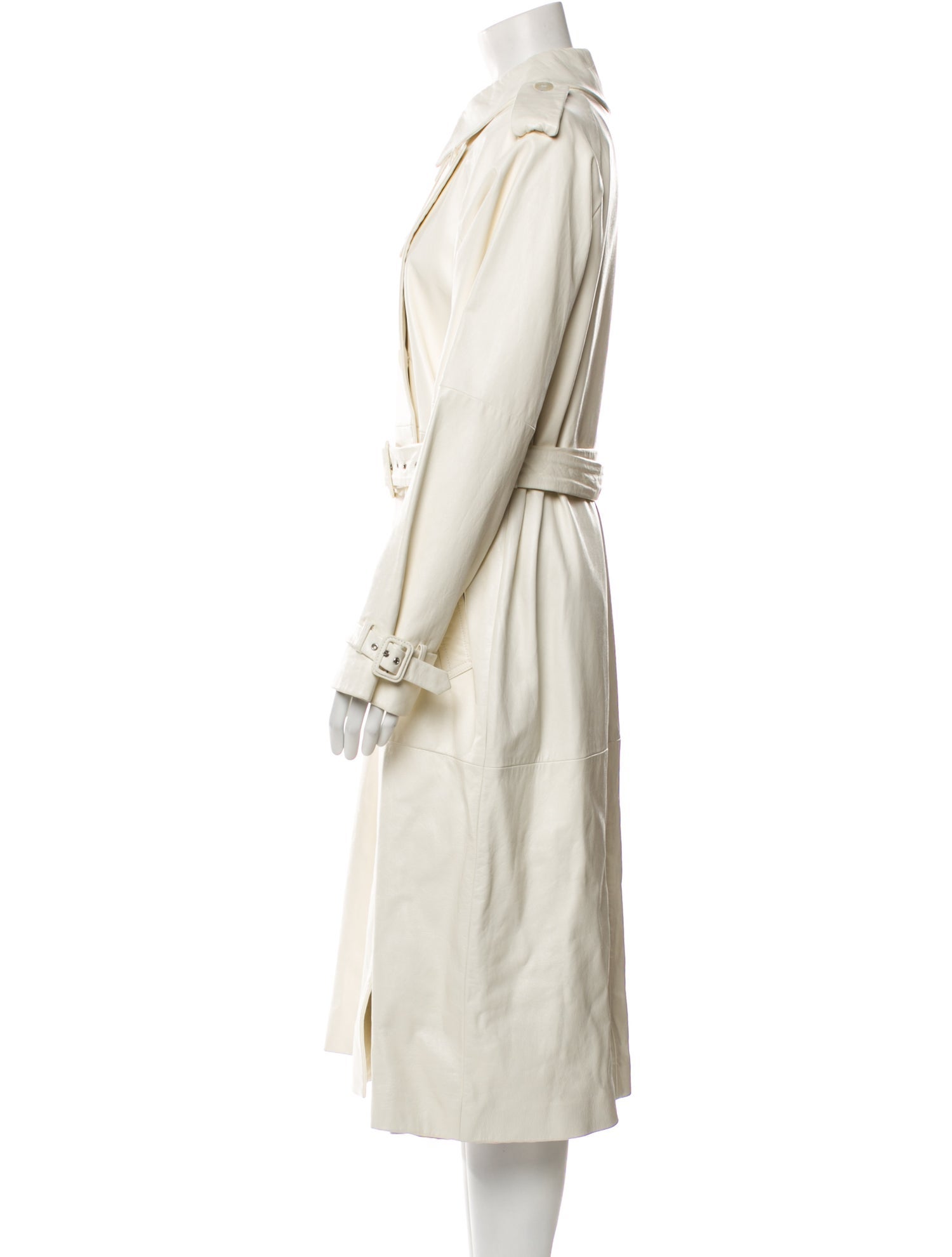 Nili Lotan Lamb Leather Trench Coat