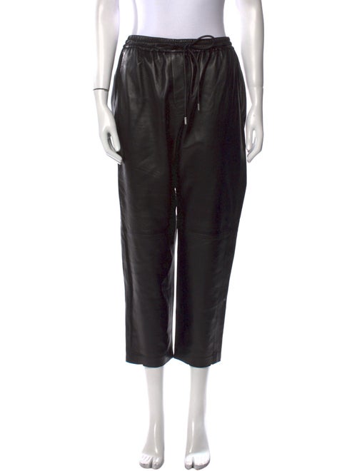 Nili Lotan Lambskin Straight Leg Pants