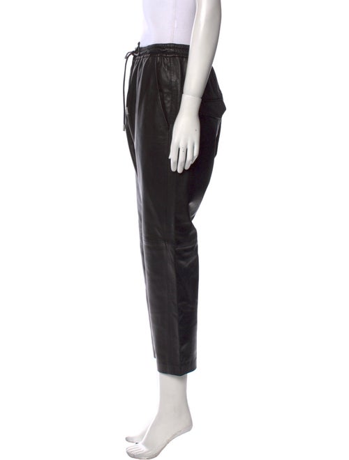 Nili Lotan Lambskin Straight Leg Pants