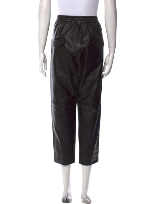 Nili Lotan Lambskin Straight Leg Pants