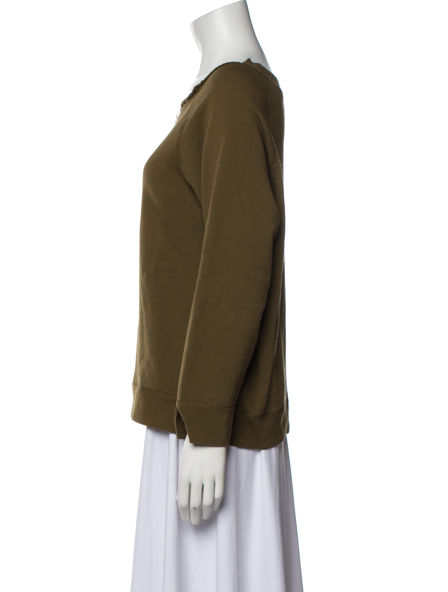 Nili Lotan Bateau Neckline Long Sleeve Sweatshirt