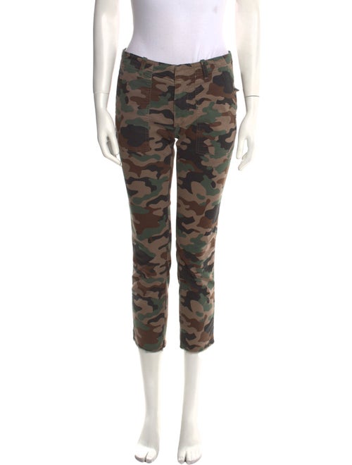 Nili Lotan Camouflage Print Straight Leg Pants