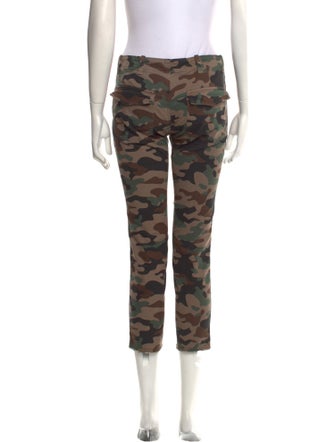 Nili Lotan Camouflage Print Straight Leg Pants