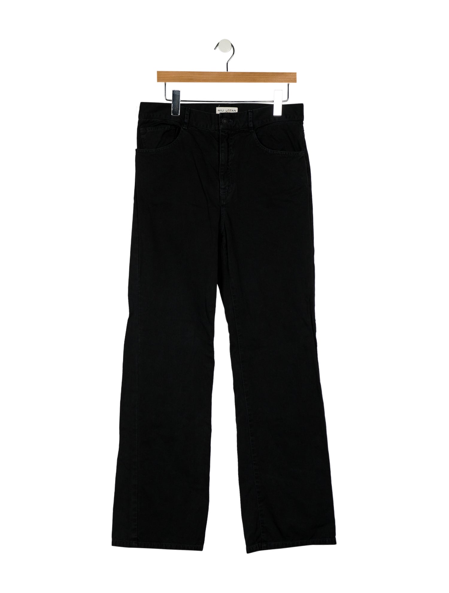 Nili Lotan High-Rise Wide Leg Jeans