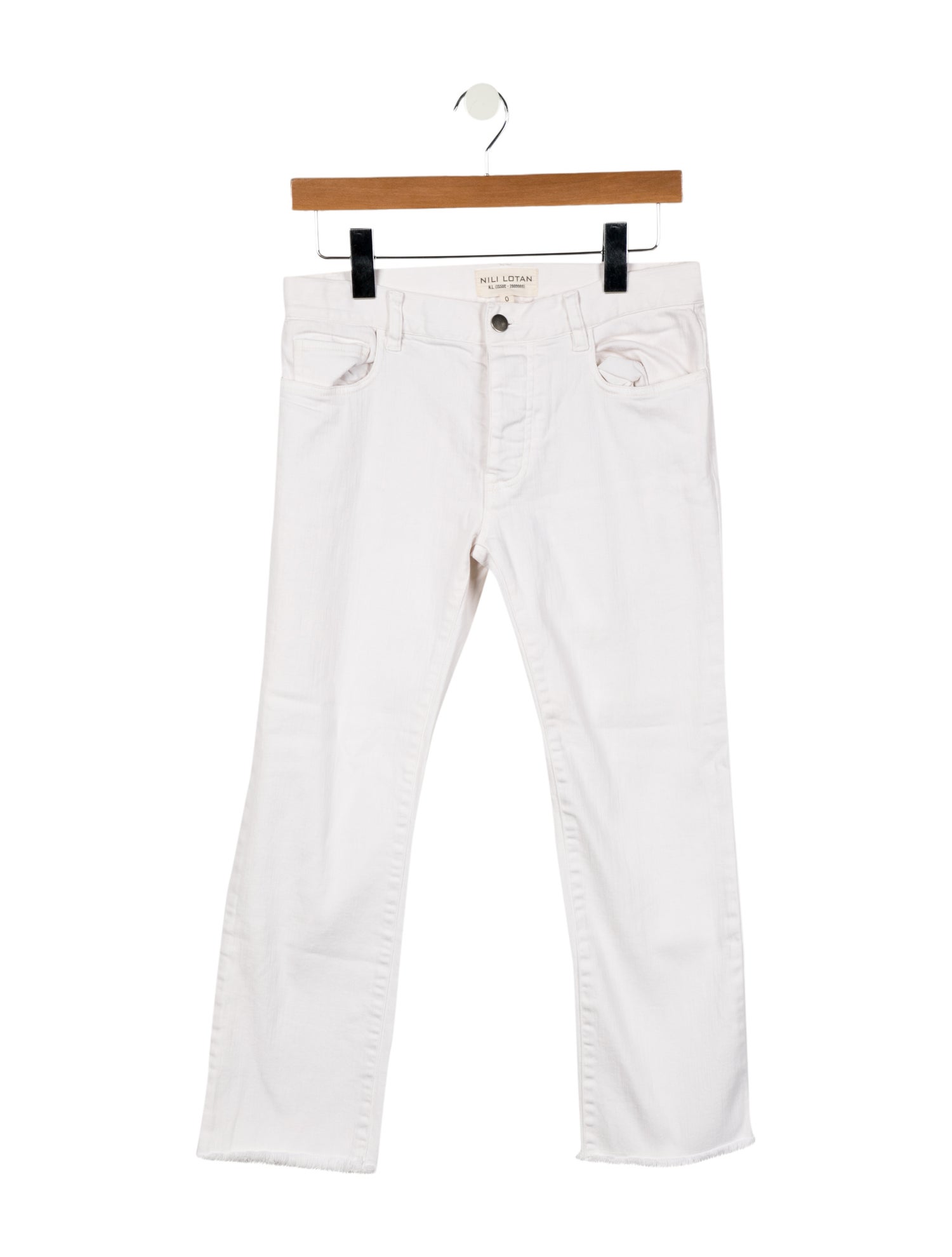 Nili Lotan Mid-Rise Straight Leg Jeans
