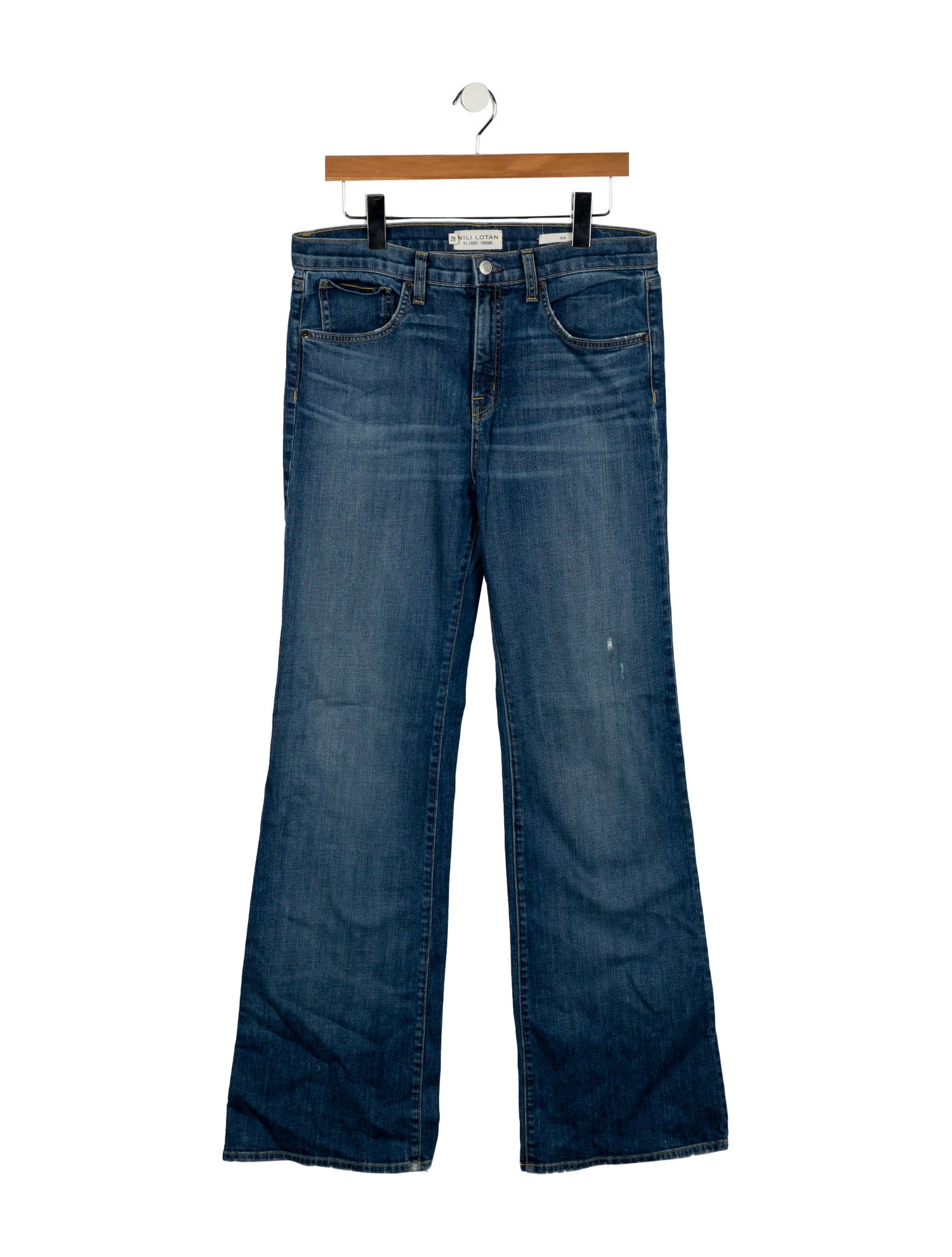 Nili Lotan High-Rise Wide Leg Jeans