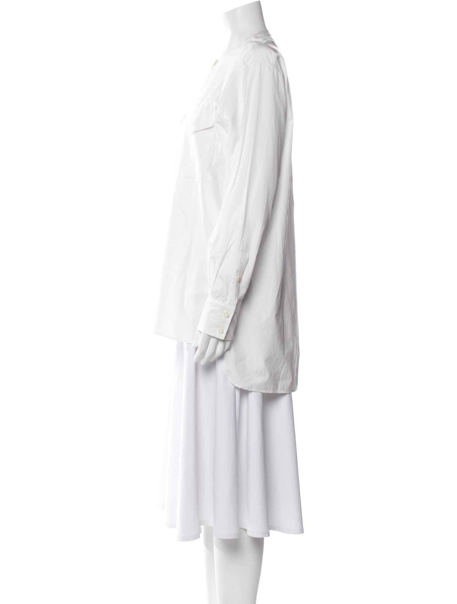 Nili Lotan Mock Neck Long Sleeve Tunic