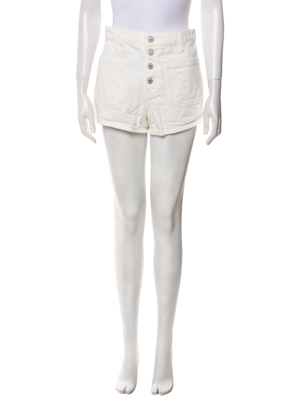 Nili Lotan Shorts Neutrals Mid-Rise Patch Pockets