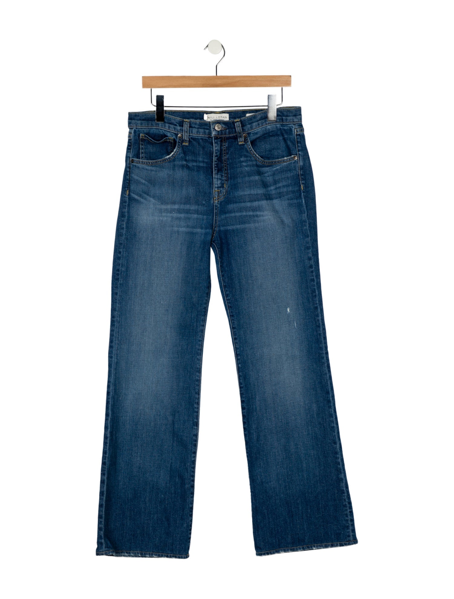 Nili Lotan High-Rise Wide Leg Jeans