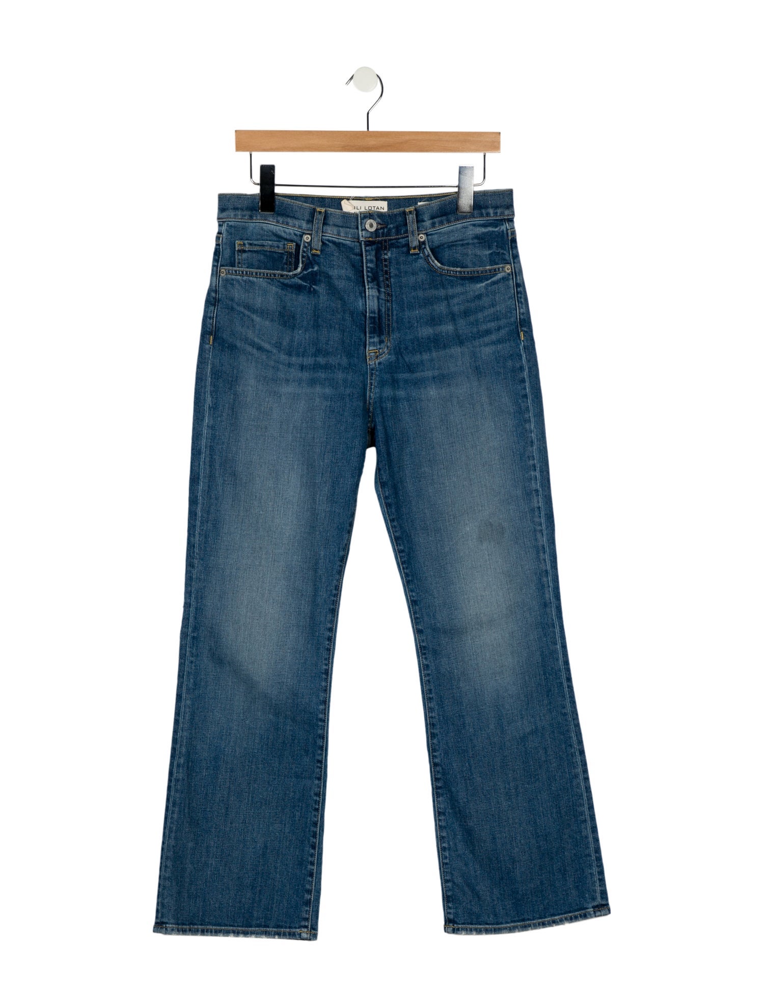 Nili Lotan Mid-Rise Wide Leg Jeans