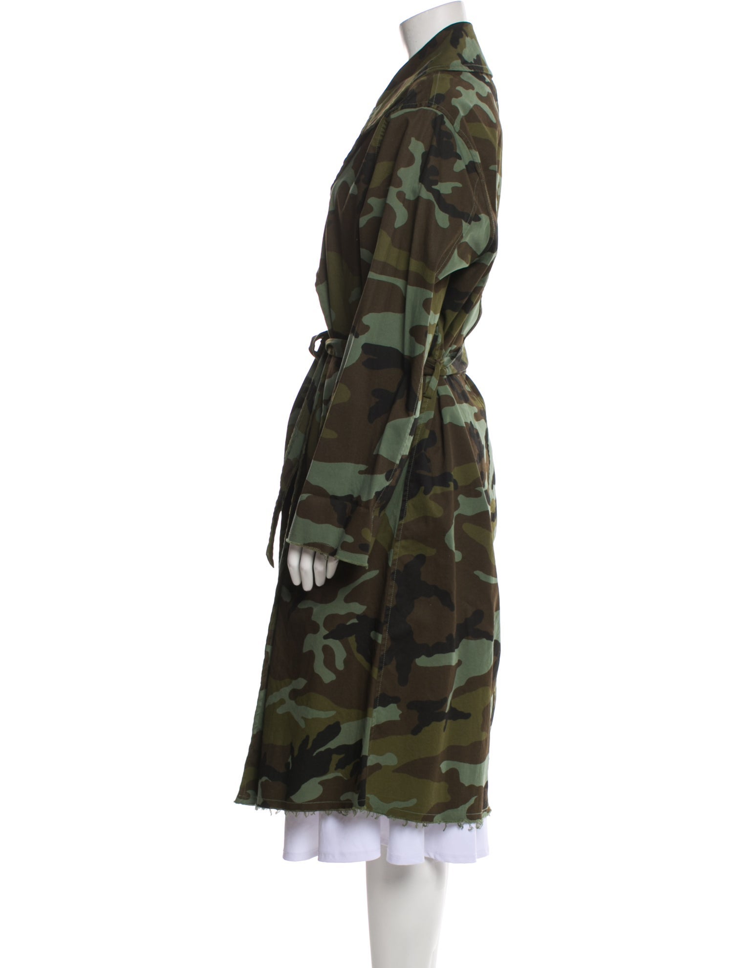 Nili Lotan Camouflage Print Coat