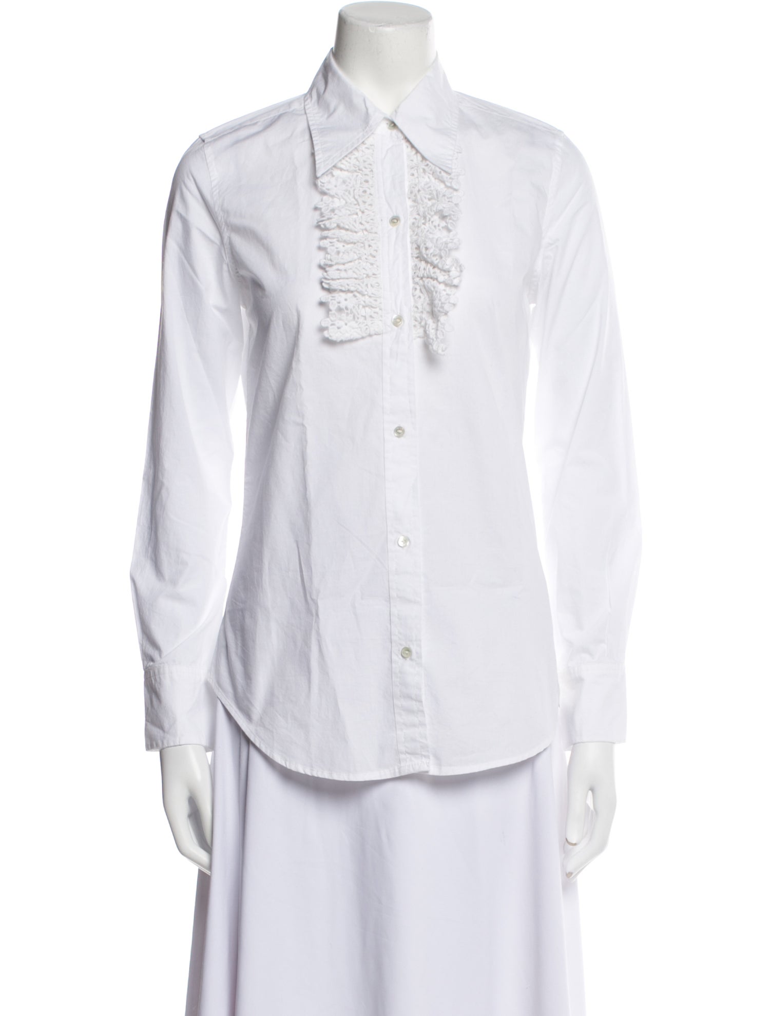 Nili Lotan Long Sleeve Button-Up Top