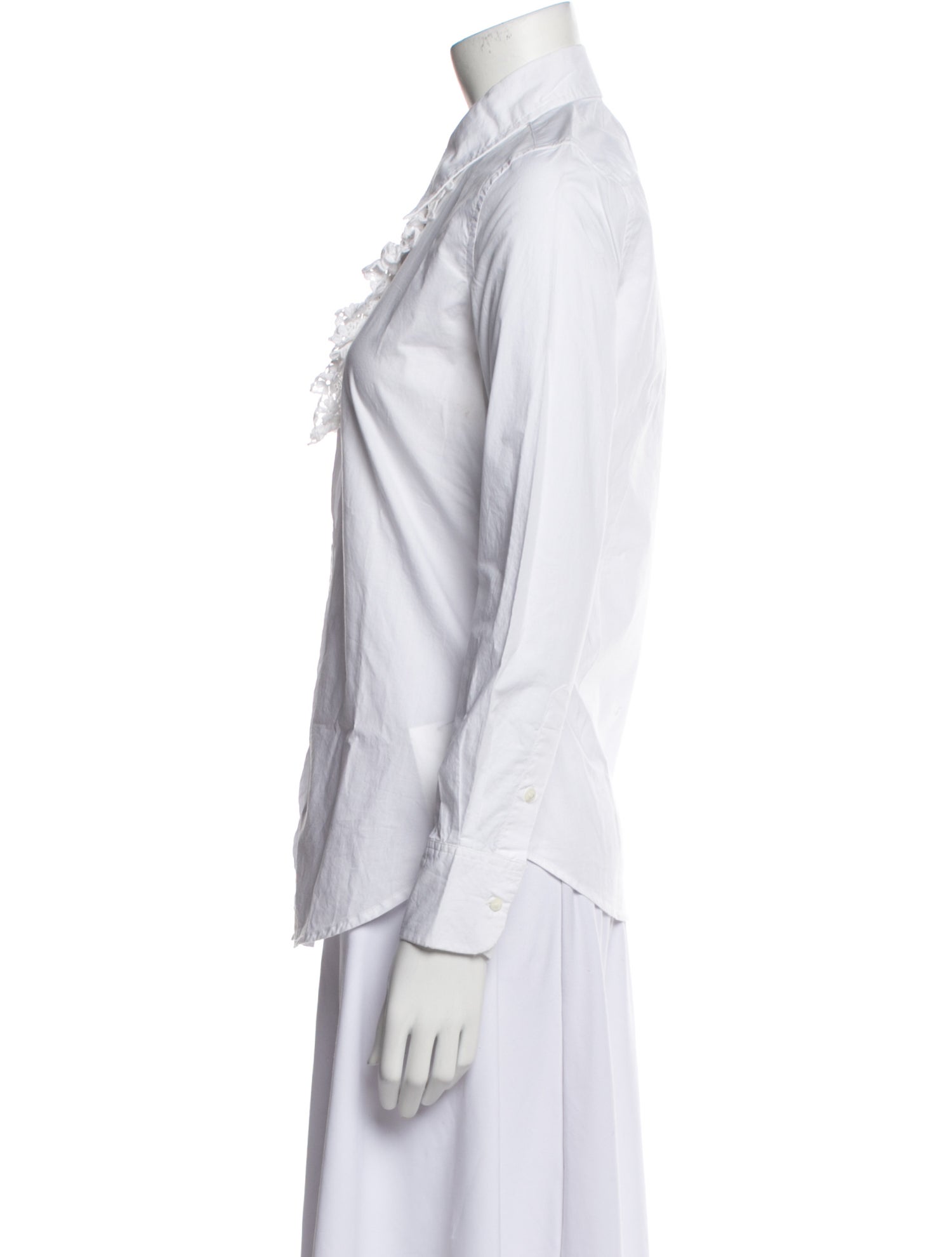 Nili Lotan Long Sleeve Button-Up Top