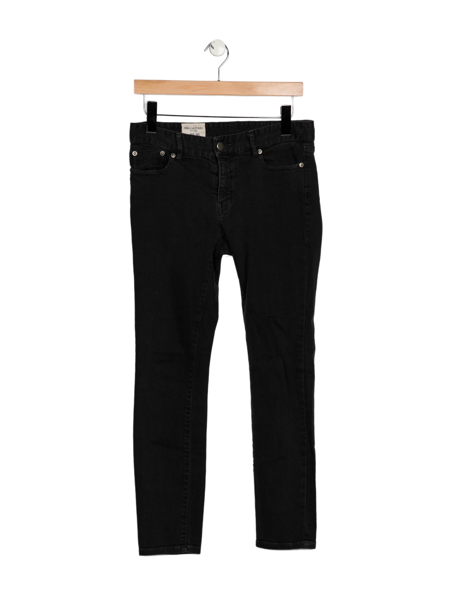 Nili Lotan Mid-Rise Skinny Leg Jeans
