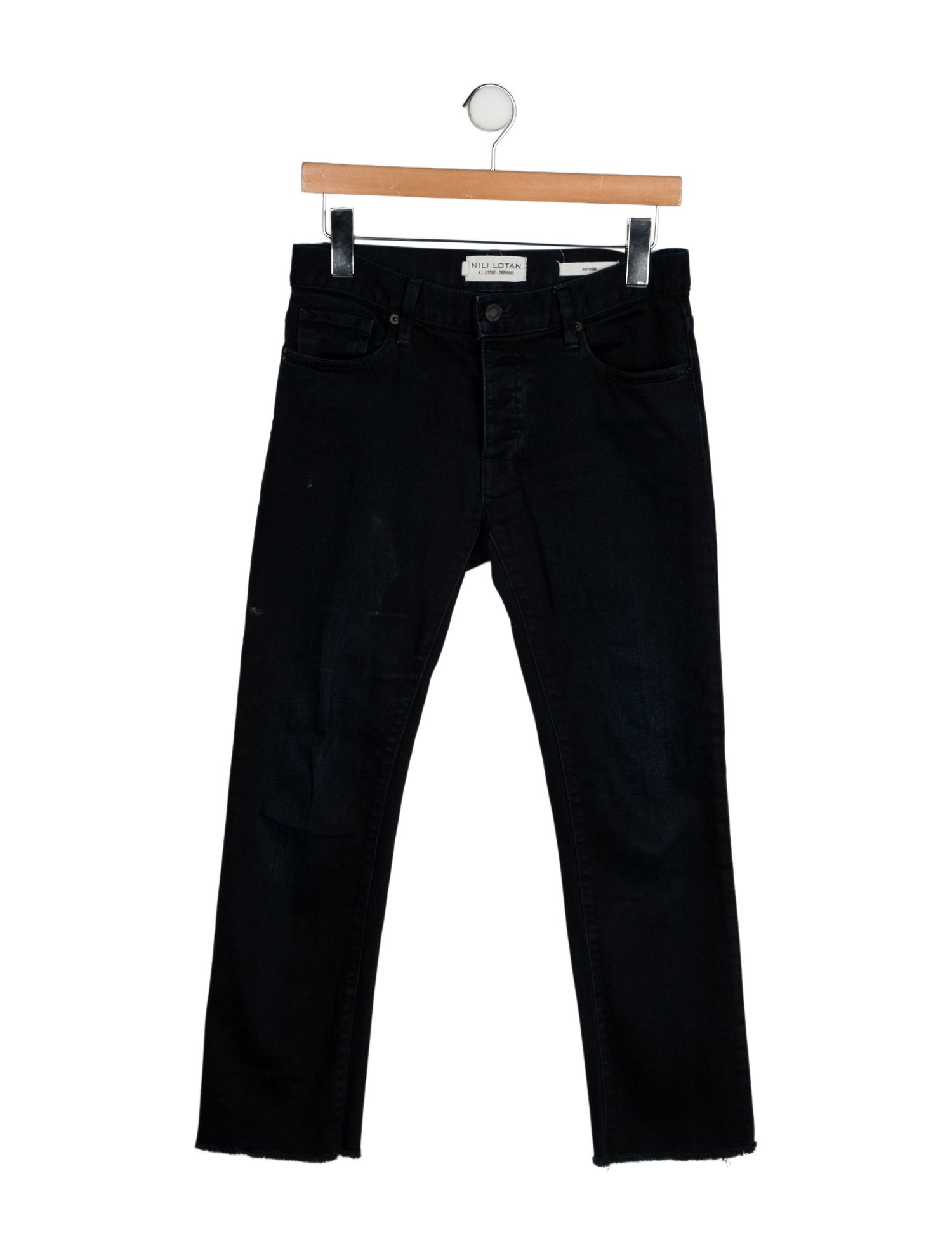 Nili Lotan Mid-Rise Straight Leg Jeans