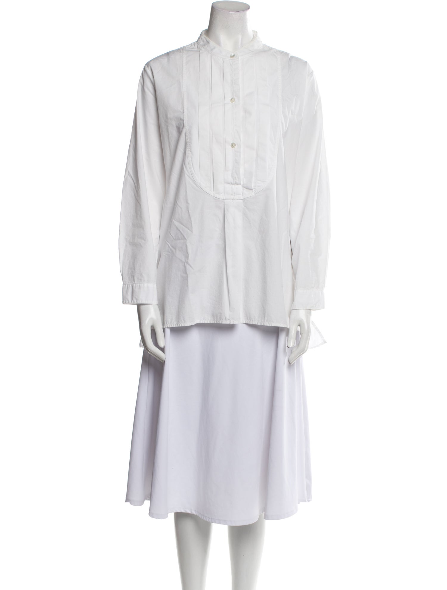 Nili Lotan Mock Neck Long Sleeve Tunic