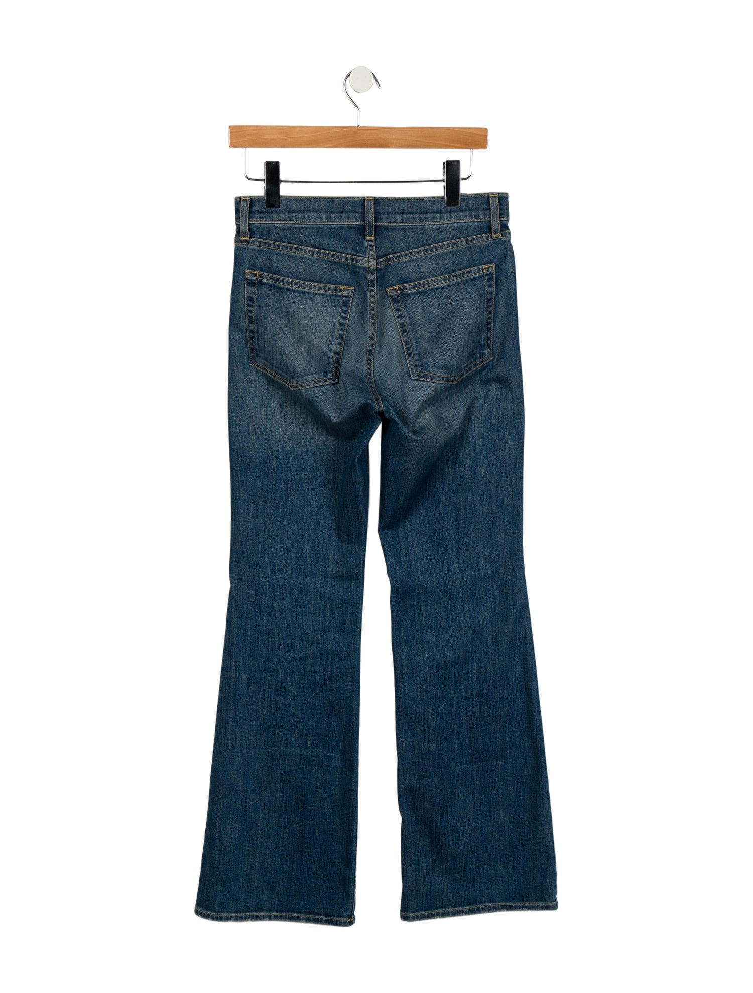 Nili Lotan Mid-Rise Wide Leg Jeans