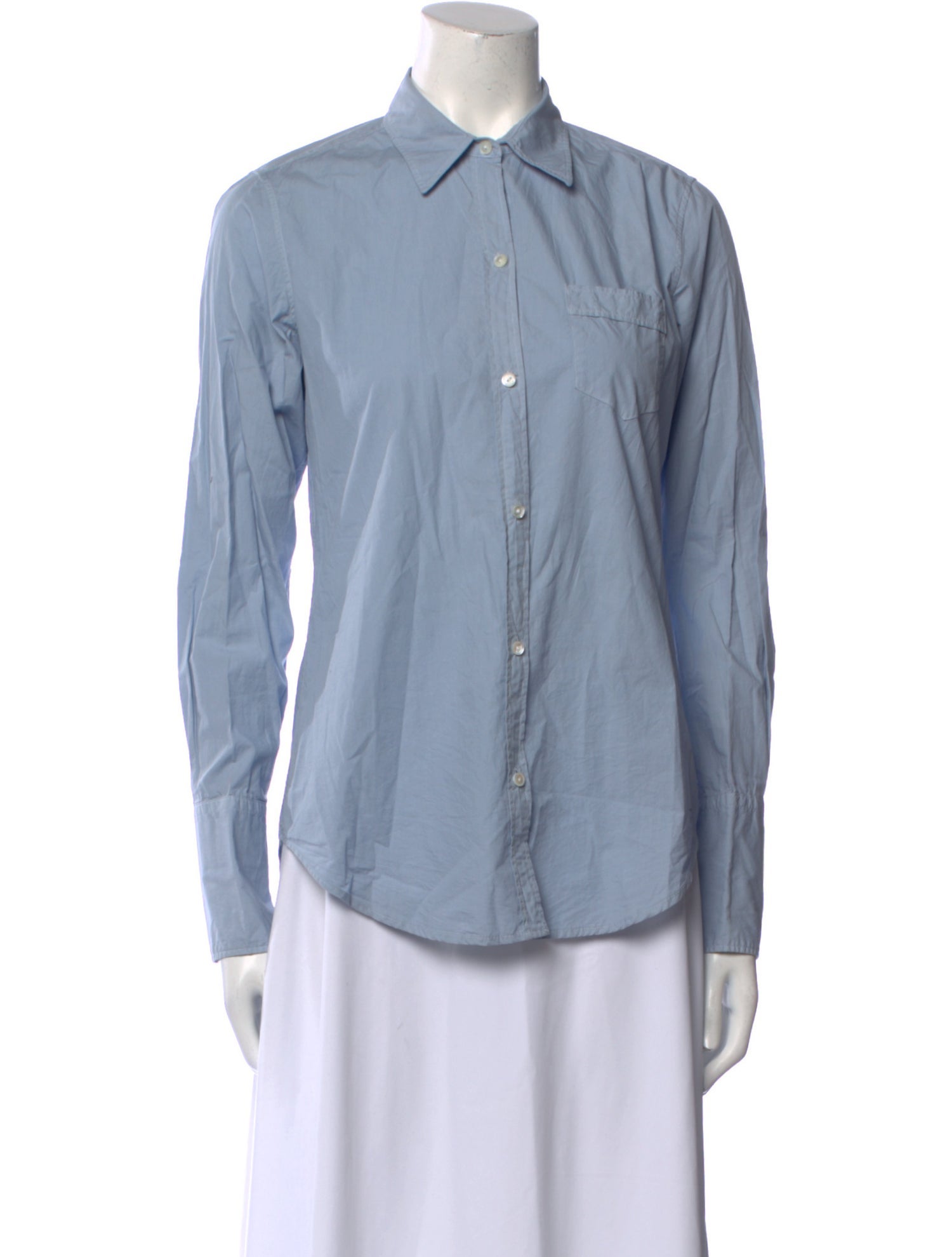 Nili Lotan Long Sleeve Button-Up Top