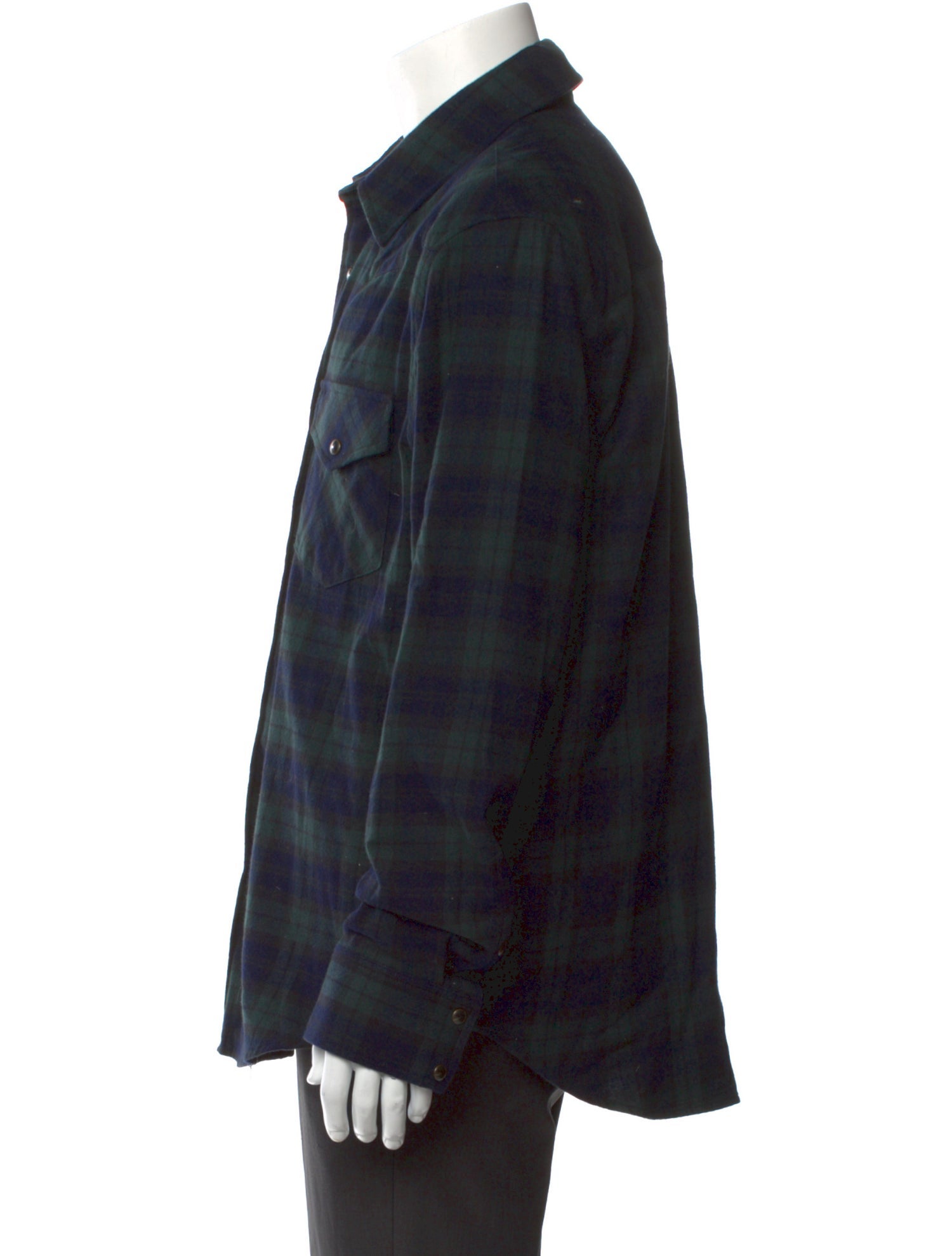 Nili Lotan Plaid Print Long Sleeve Shirt