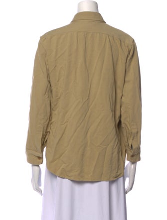 Nili Lotan Linen Long Sleeve Button-Up Top