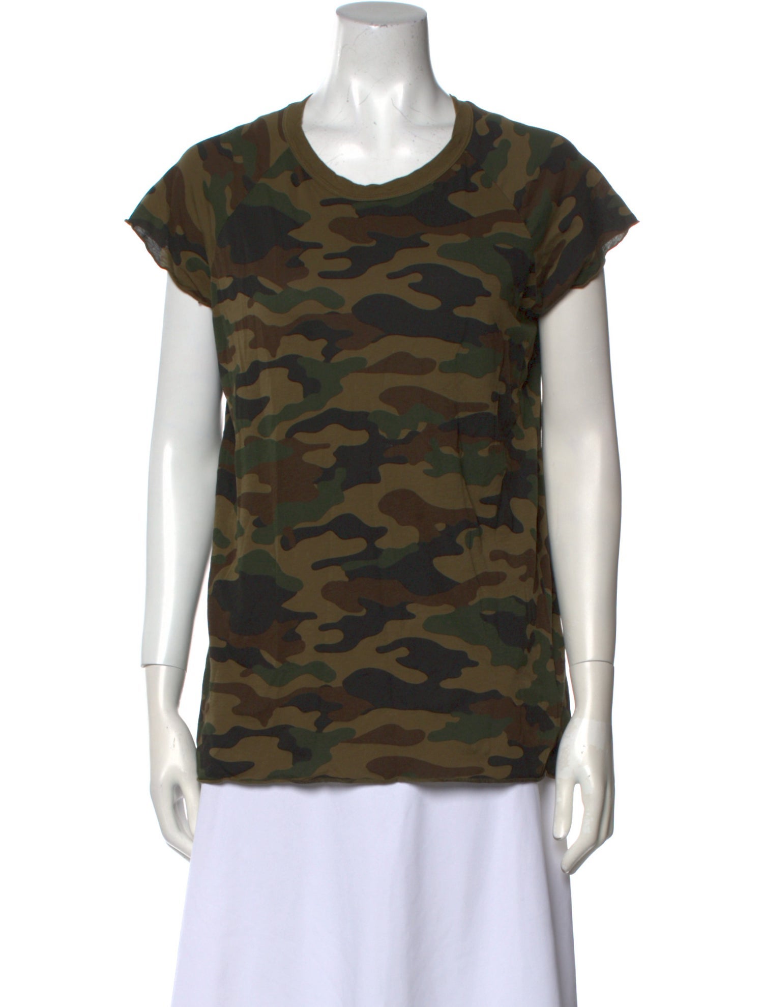 Nili Lotan Printed Scoop Neck T-Shirt